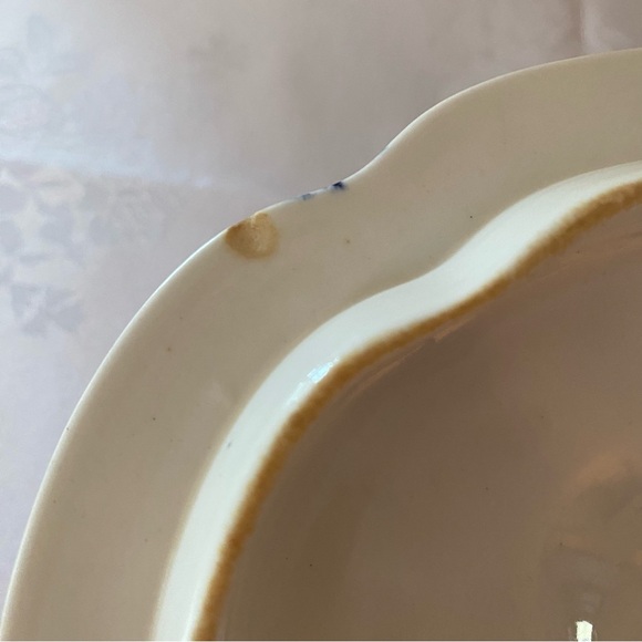 Royal Worcester W2297 68547 Oval Covered Serving Dish Blue Floral Gold Trim 1890 - Picture 7 of 11